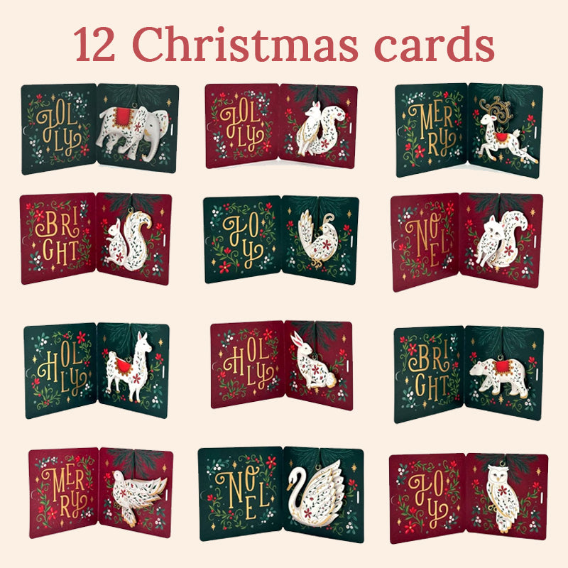 ✨ Christmas Ornament Set – 12 Magical Paper Treasures ✨