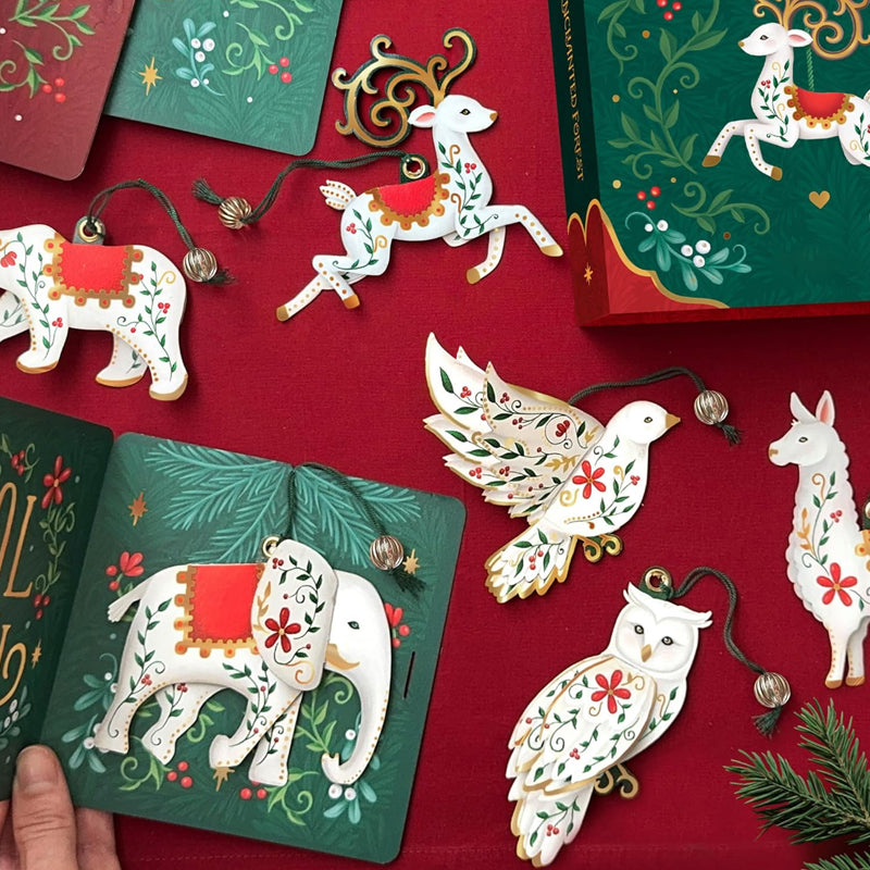 ✨ Christmas Ornament Set – 12 Magical Paper Treasures ✨
