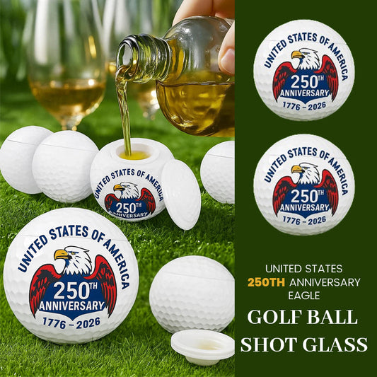 🦅 United States 250th Anniversary Eagle Golf Ball Shot Glass
