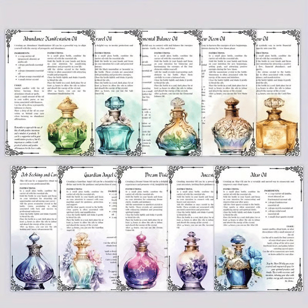 🔥LAST DAY 50% OFF-🔮 50-Page Magic Oil Journal – Witchcraft Guide & Ritual Book
