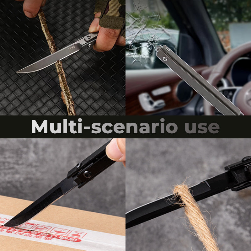 🔪✨ Mechanical Folding Knife