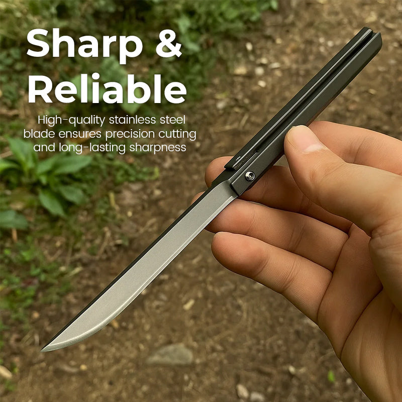 🔪✨ Mechanical Folding Knife