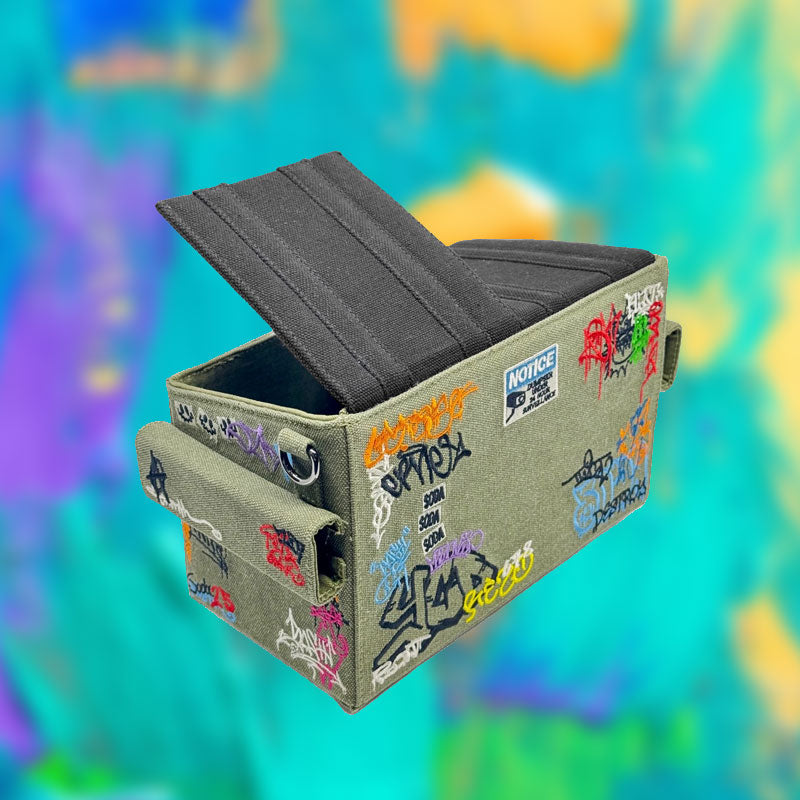 Hip-hop Graffiti Trash Can Shoulder Bag 🎨🔥