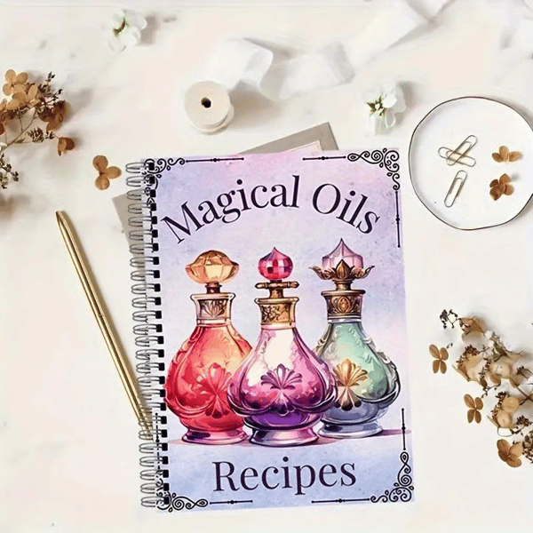 🔥LAST DAY 50% OFF-🔮 50-Page Magic Oil Journal – Witchcraft Guide & Ritual Book