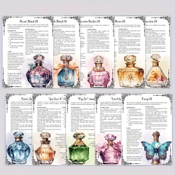 🔥LAST DAY 50% OFF-🔮 50-Page Magic Oil Journal – Witchcraft Guide & Ritual Book