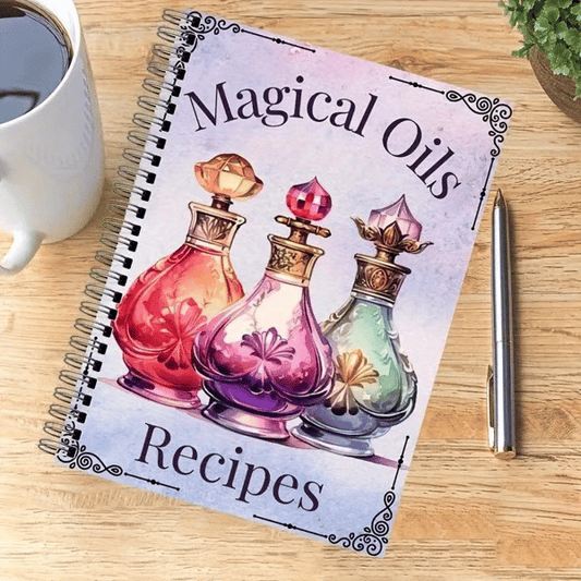 🔥LAST DAY 50% OFF-🔮 50-Page Magic Oil Journal – Witchcraft Guide & Ritual Book